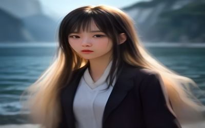 age动漫恋爱日常类番剧封面，展示校园背景下男女主角相视而笑的温馨场景
