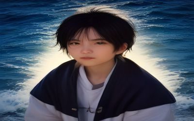 age动漫热血冒险类代表番剧封面，展示少年主角在战场上的热血战斗场景